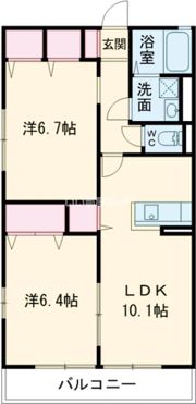 みどりコーポAの間取り画像