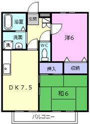 ニューソシア A棟の間取り画像