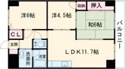 シャルマン財官Ⅰの間取り画像