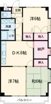 クレアつつじが丘の間取り画像