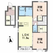 ソレアードSの間取り画像