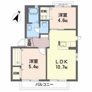 メゾン八山田Eの間取り画像