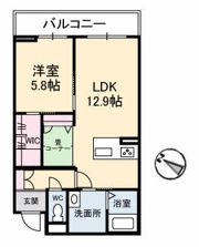 メゾンこころ A棟の間取り画像