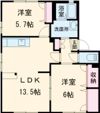 セントラルパーク横尾 B棟の間取り画像