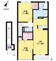 クレストールアベニュー Ⅰ棟の間取り画像
