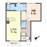 シャーメゾン楢山Bの間取り画像