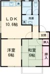 水谷コーポラスの間取り画像