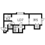 グランツリーベ篠路の間取り画像