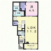 牟礼今宿1丁目アパートの間取り画像