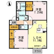 ローベルジュ Bの間取り画像