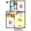 ラグージュ A棟の間取り画像