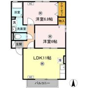 シャルムコート B棟の間取り画像