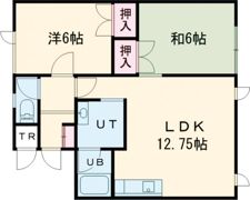 リヴェール鍛治Ⅲの間取り画像