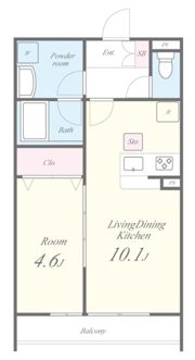 プランドール新町の間取り画像
