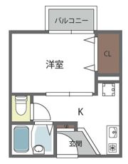入江ハイツⅣの間取り画像