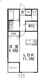 エスポワールⅡの間取り画像