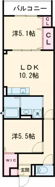 クリエオーレ天理の間取り画像
