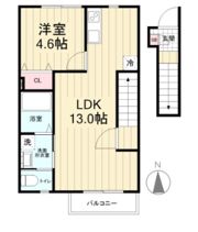 クレール(クレール)の間取り画像