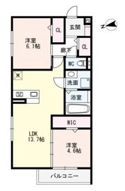 Crest明石の間取り画像