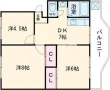 溝口ハイツの間取り画像