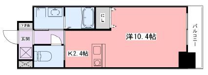 インタービレッジ高岡駅前の間取り画像
