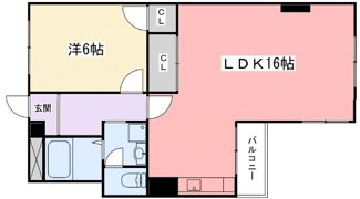 野里寺町中村コーポの間取り画像