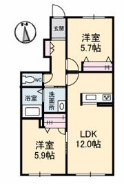 シャーメゾン・クレインの間取り画像