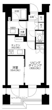 ブランズ六本木の間取り画像