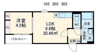 GRADUS矢部の間取り画像