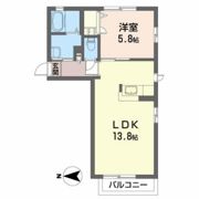 ラフィーネ市名坂 Ⅱの間取り画像