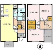 サンパティーク Bの間取り画像