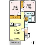 ロワジール多米の間取り画像