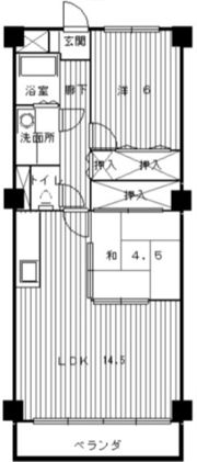 クレール松の内の間取り画像