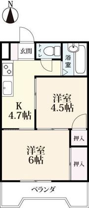 ドエル大財の間取り画像