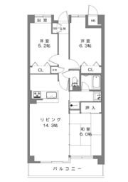 ダイアパレスグラン末広通りの間取り画像