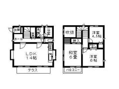 安東（望月）戸建 B棟の間取り画像