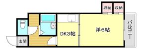 レジデンス西庄の間取り画像