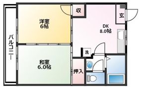 リバープール桟四の間取り画像