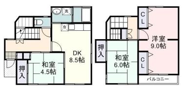 平和2丁目（冨谷）戸建の間取り画像