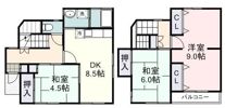 平和2丁目（冨谷）戸建の間取り画像