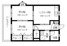 ブルーロード日の出の間取り画像