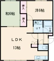 コーポ赤松Ⅱの間取り画像