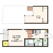 ベルフィールカレン箱崎の間取り画像