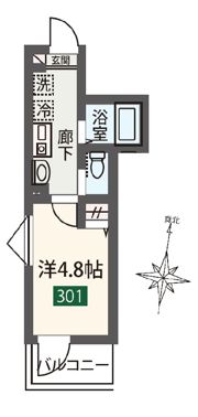 MELDIA大宮北Bの間取り画像