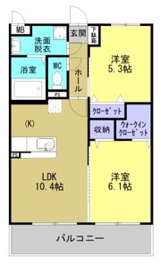 サラフォレスト中央の間取り画像