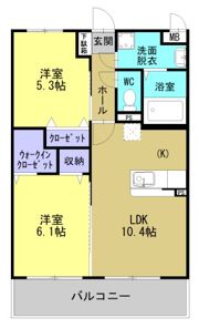 サラフォレスト中央の間取り画像