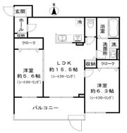 MOCXION桃山の間取り画像