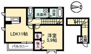 シャーメゾンナナーラの間取り画像