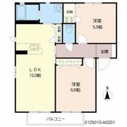 シャーメゾン蔵上の間取り画像