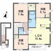 ジョイカーム Gの間取り画像